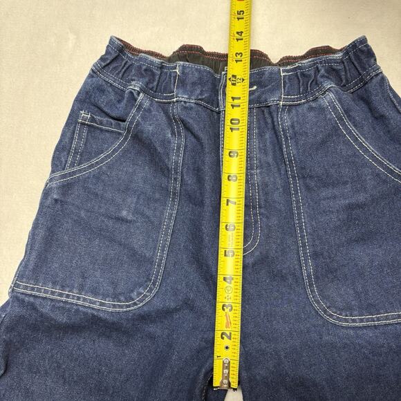 RVCA x Pac Sun Scrunchie High Waisted Jeans Blue Denim Pants Size XS Dark Indigo - Picture 14 of 15